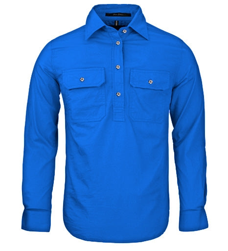 Ritemate Women's Pilbara Closed Front Long Sleeve Shirt - RM300CF-Queensland Workwear Supplies