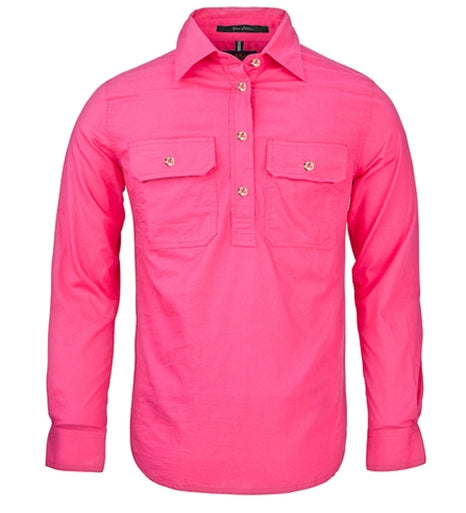 Ritemate Women's Pilbara Closed Front Long Sleeve Shirt - RM300CF-Queensland Workwear Supplies