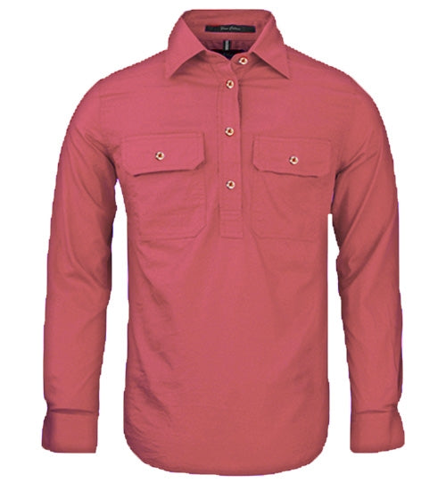 Ritemate Women's Pilbara Closed Front Long Sleeve Shirt - RM300FC-Queensland Workwear Supplies