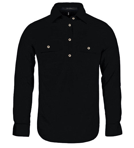 Ritemate Women's Pilbara Closed Front Long Sleeve Shirt - RM300FC-Queensland Workwear Supplies