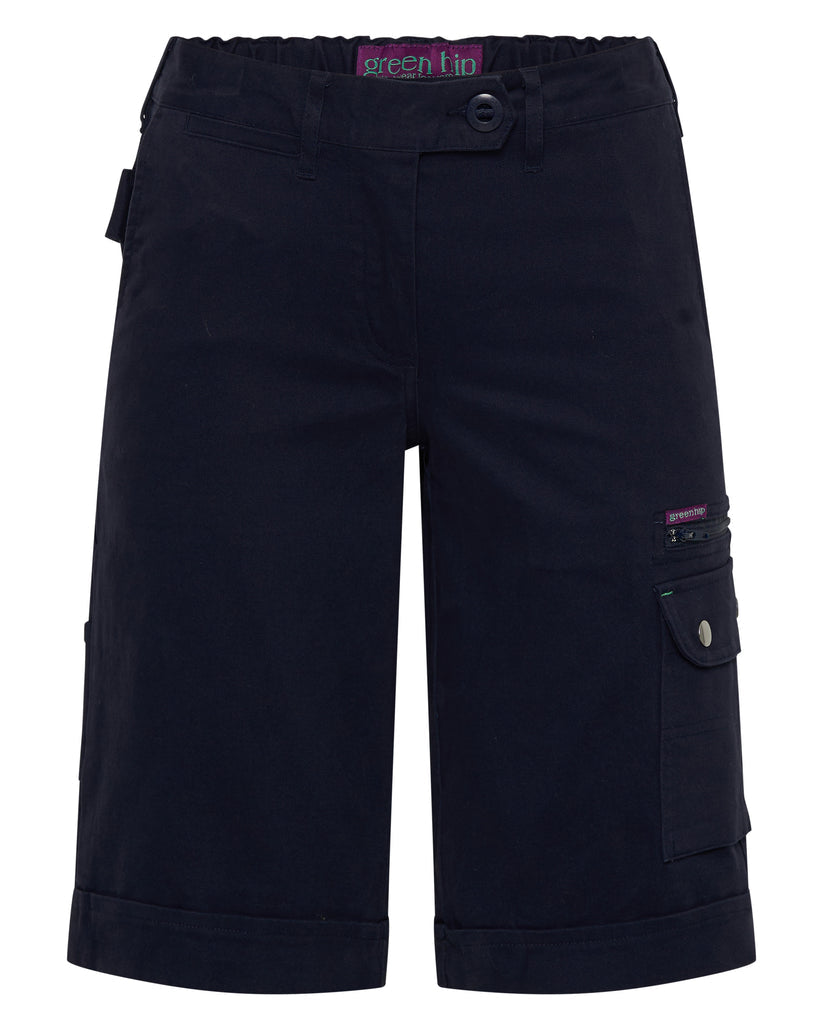 Green Hip Womens Cargo Shorts (Give Cargo) - S-GCAR