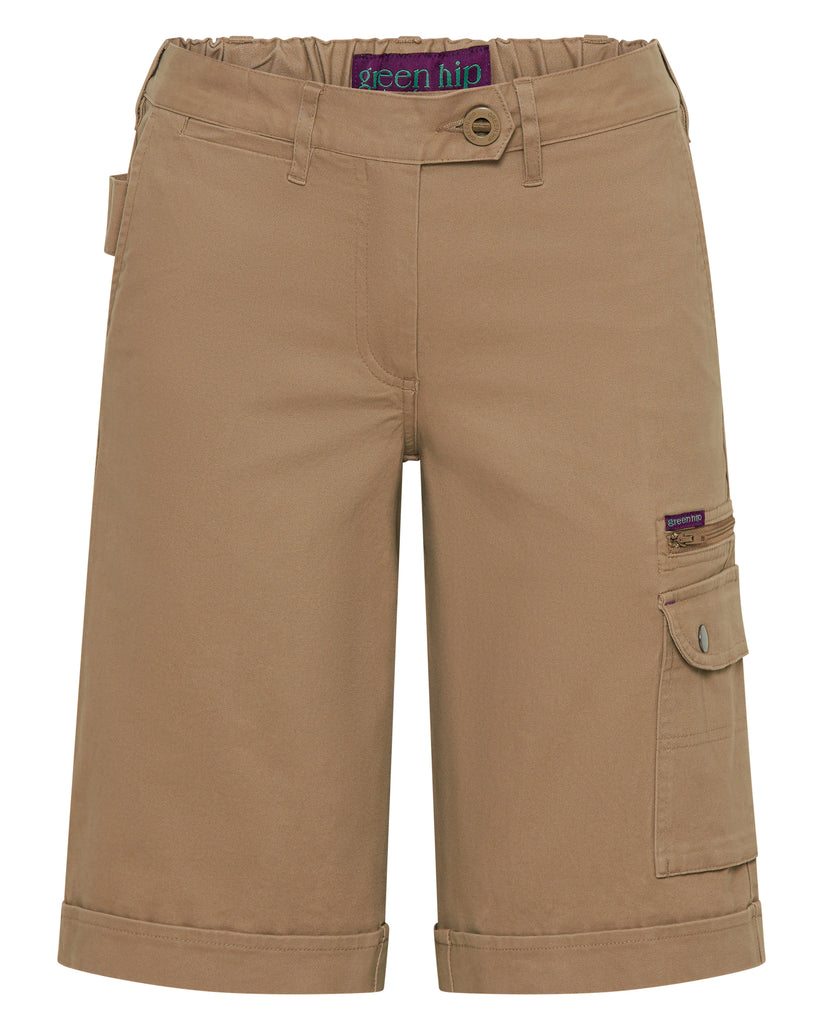 Green Hip Womens Cargo Shorts (Give Cargo) - S-GCAR