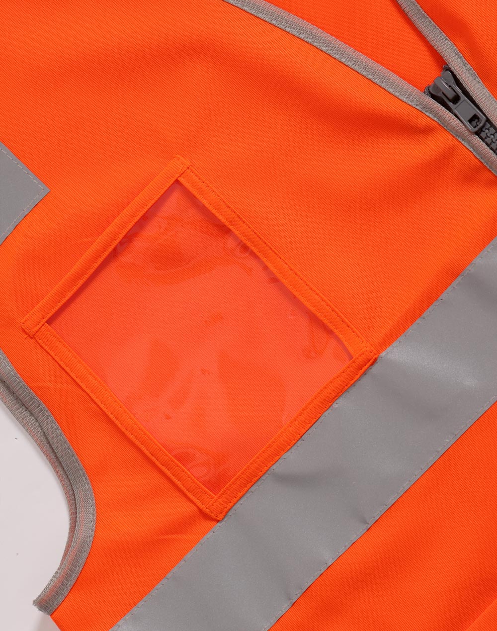 AIW Hi Vis Safety Zip Vest With ID & Utility Pockets - SW04