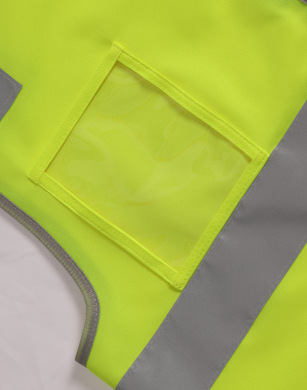 AIW Hi Vis Safety Zip Vest With ID & Utility Pockets - SW04