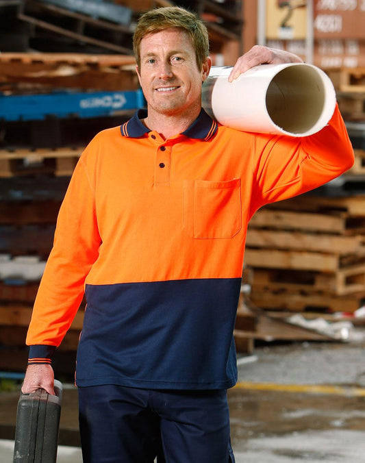 AIW Hi-Vis truedry safety polo L/S - SW05TD