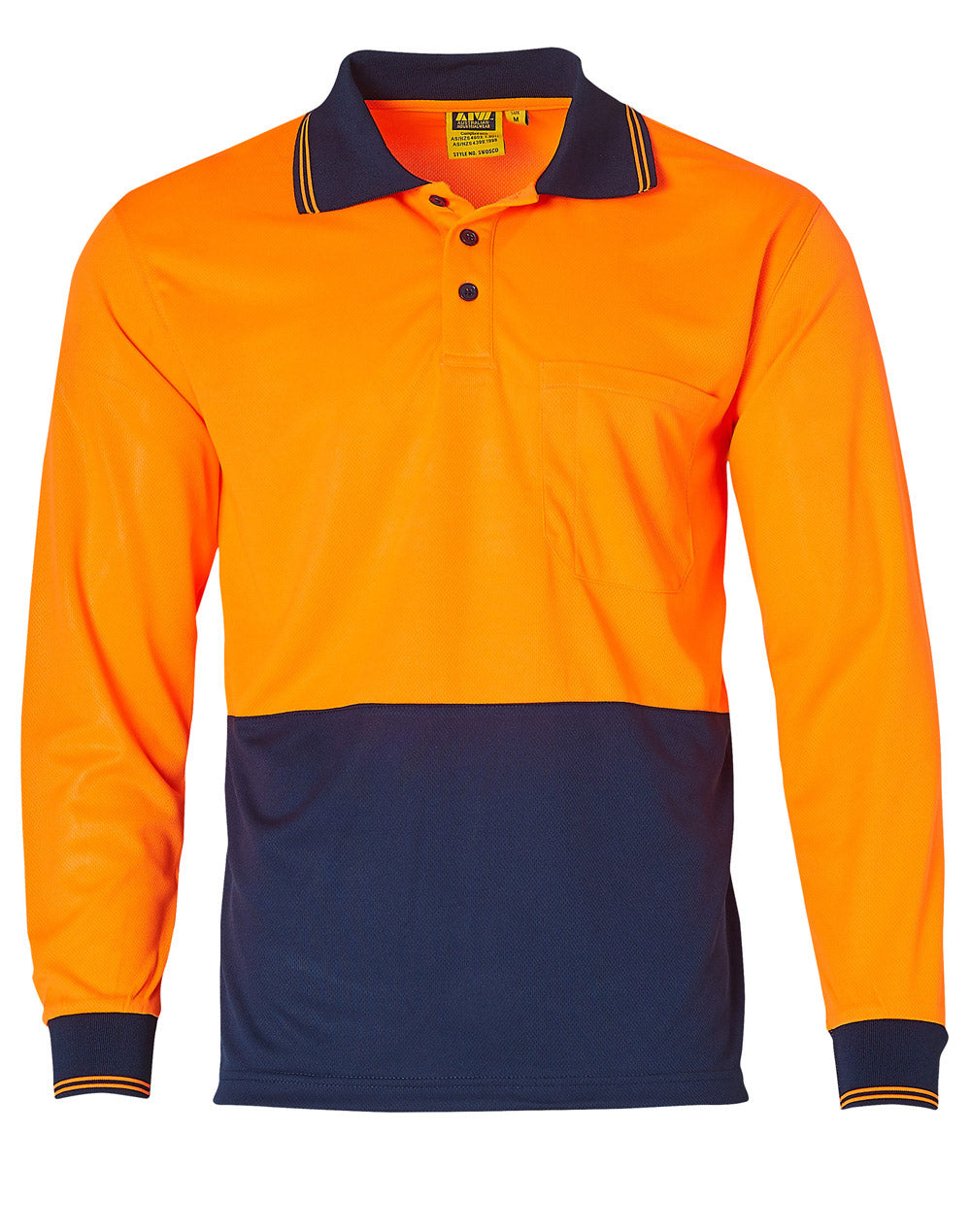 AIW Hi-Vis cooldry safety polo L/S - SW05CD