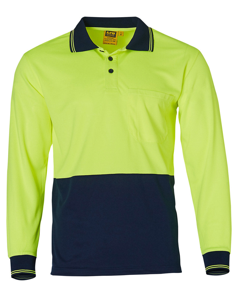 AIW Hi-Vis cooldry safety polo L/S - SW05CD