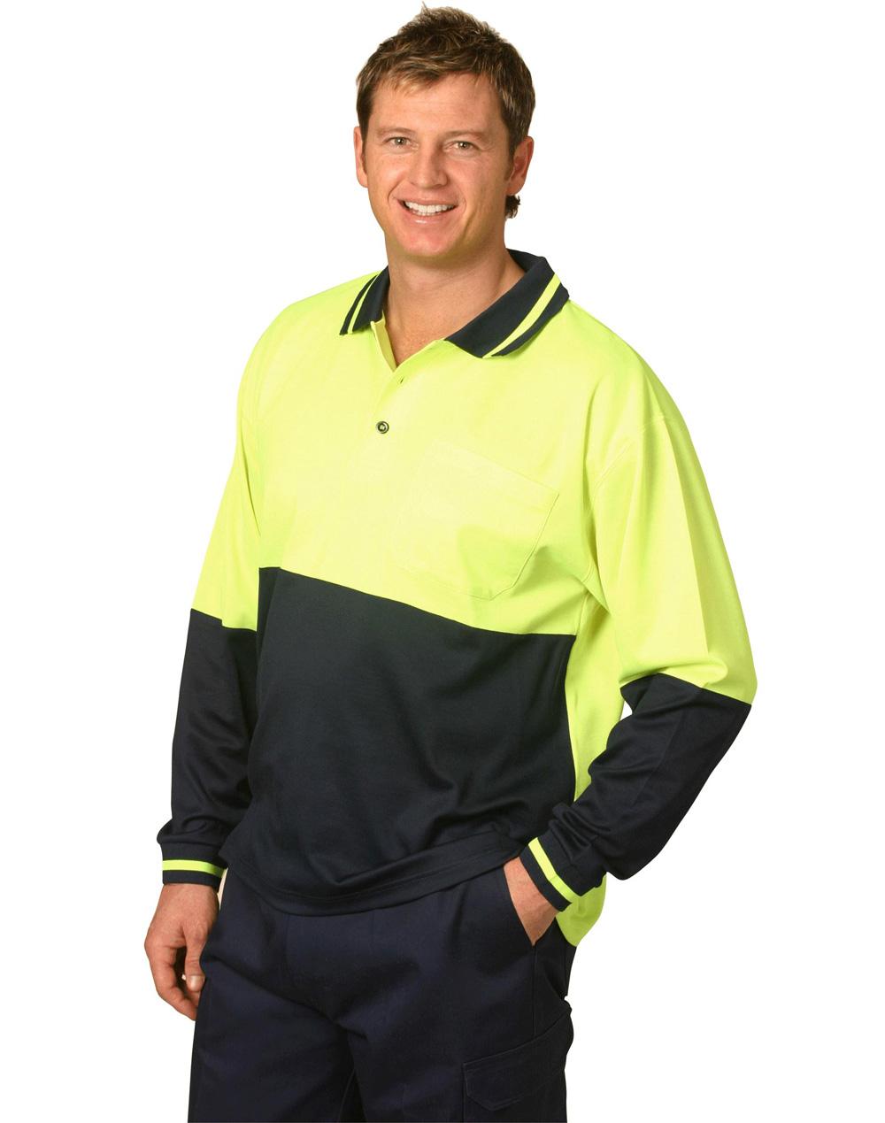 AIW Hi-Vis truedry safety polo L/S - SW11