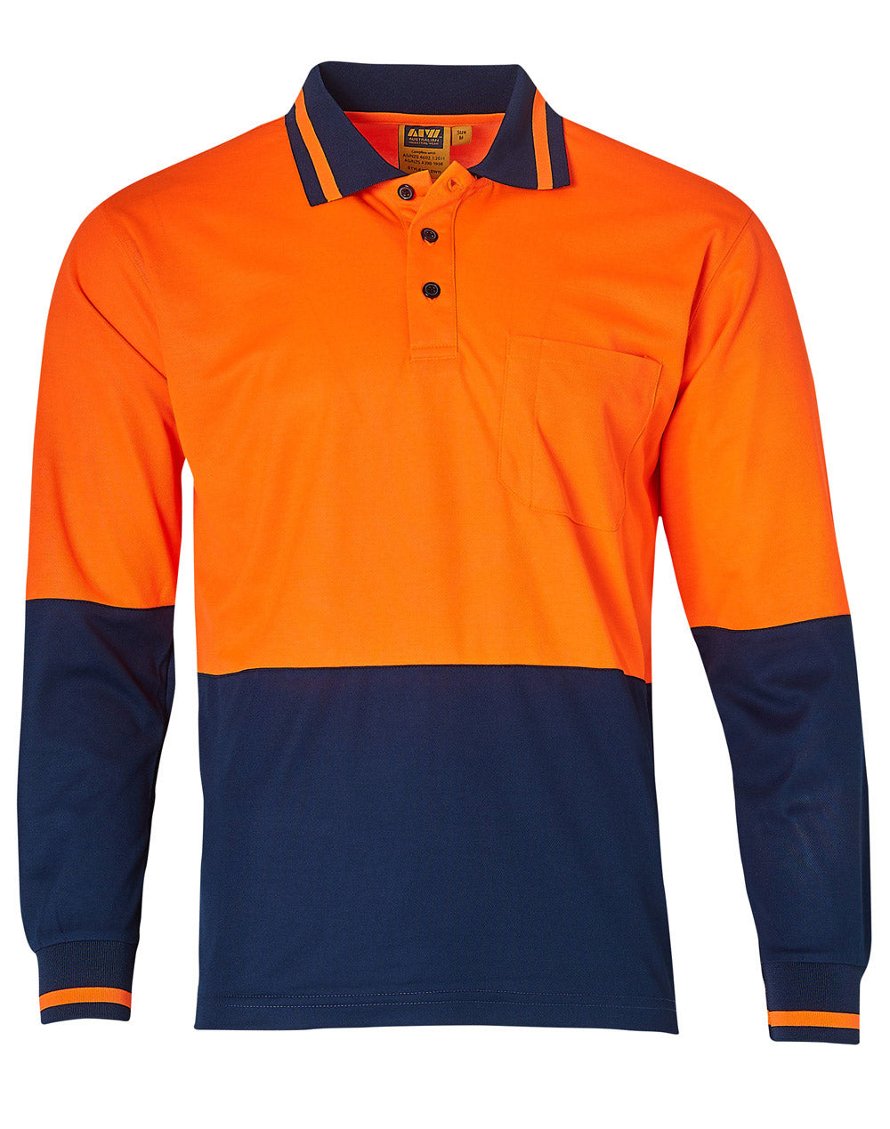AIW Hi-Vis truedry safety polo L/S - SW11