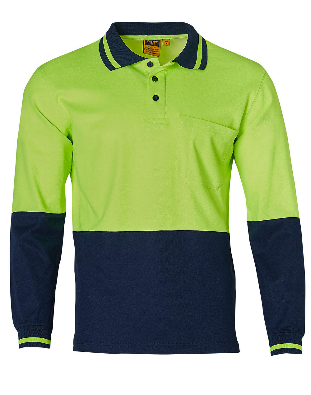 AIW Hi-Vis truedry safety polo L/S - SW11