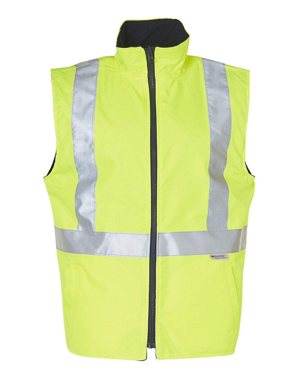 AIW Hi-Vis Reversible Safety Vest With Hoop Pattern 3M Tapes - SW19A