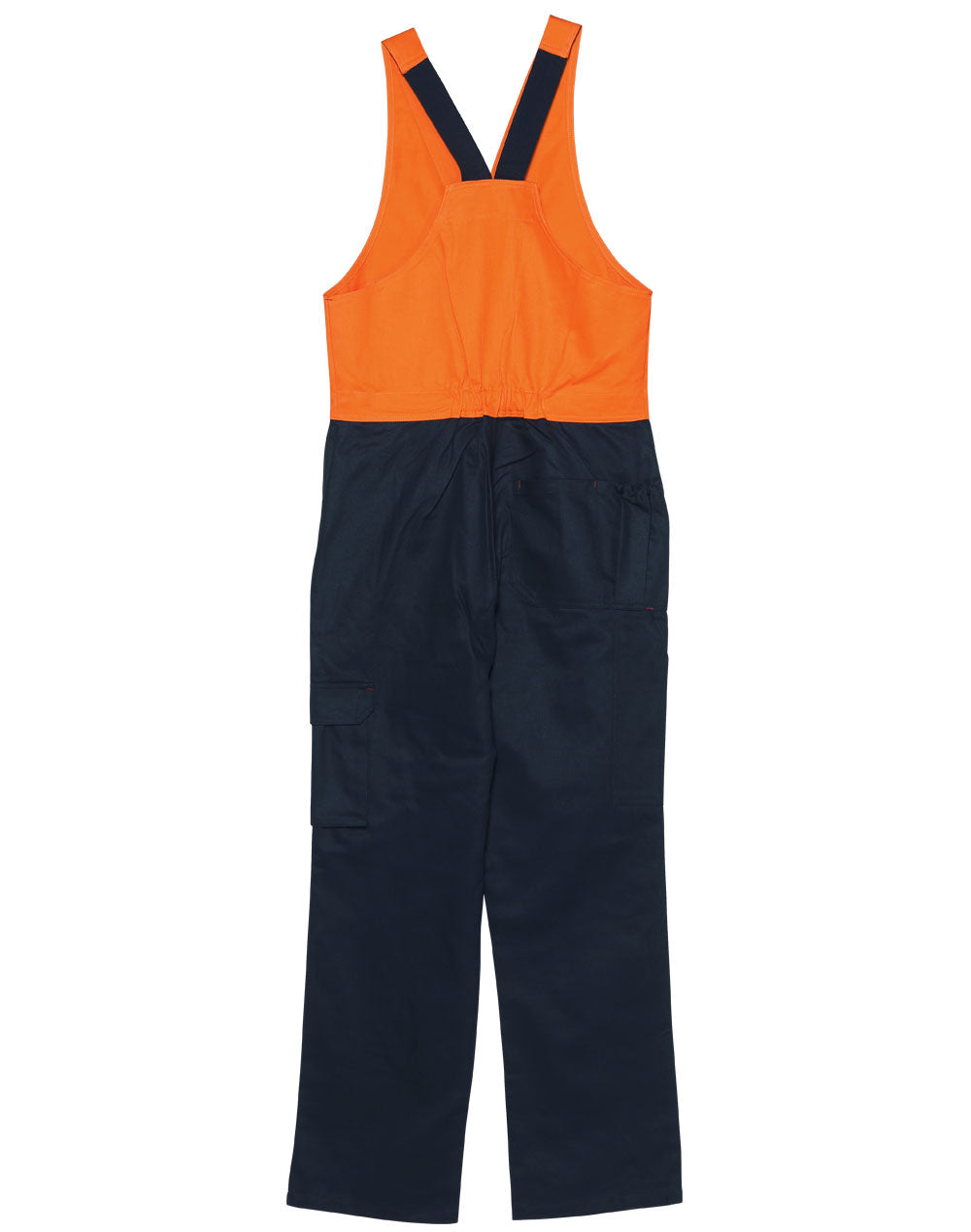 AIW Hi-His Two Tone Men's Cotton Drill Action Back Overall-Stout - SW202