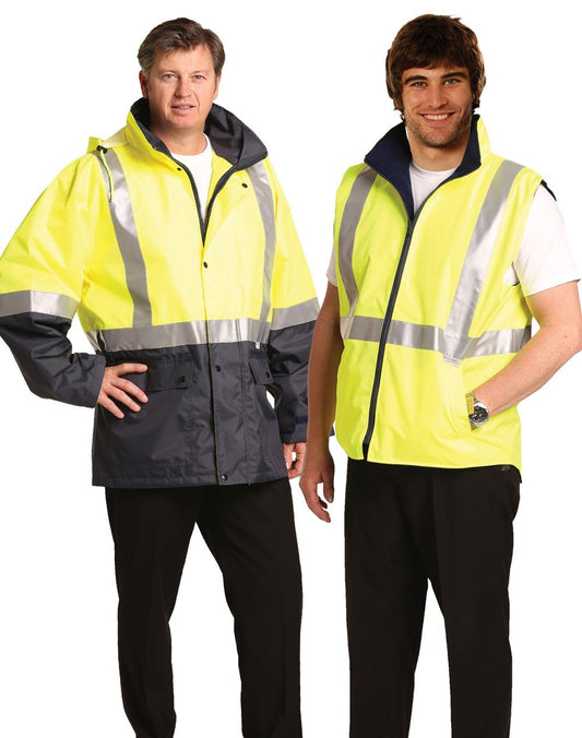 AIW Hi-Vis Three in One Safety Jacket with 3M Tapes - SW20A