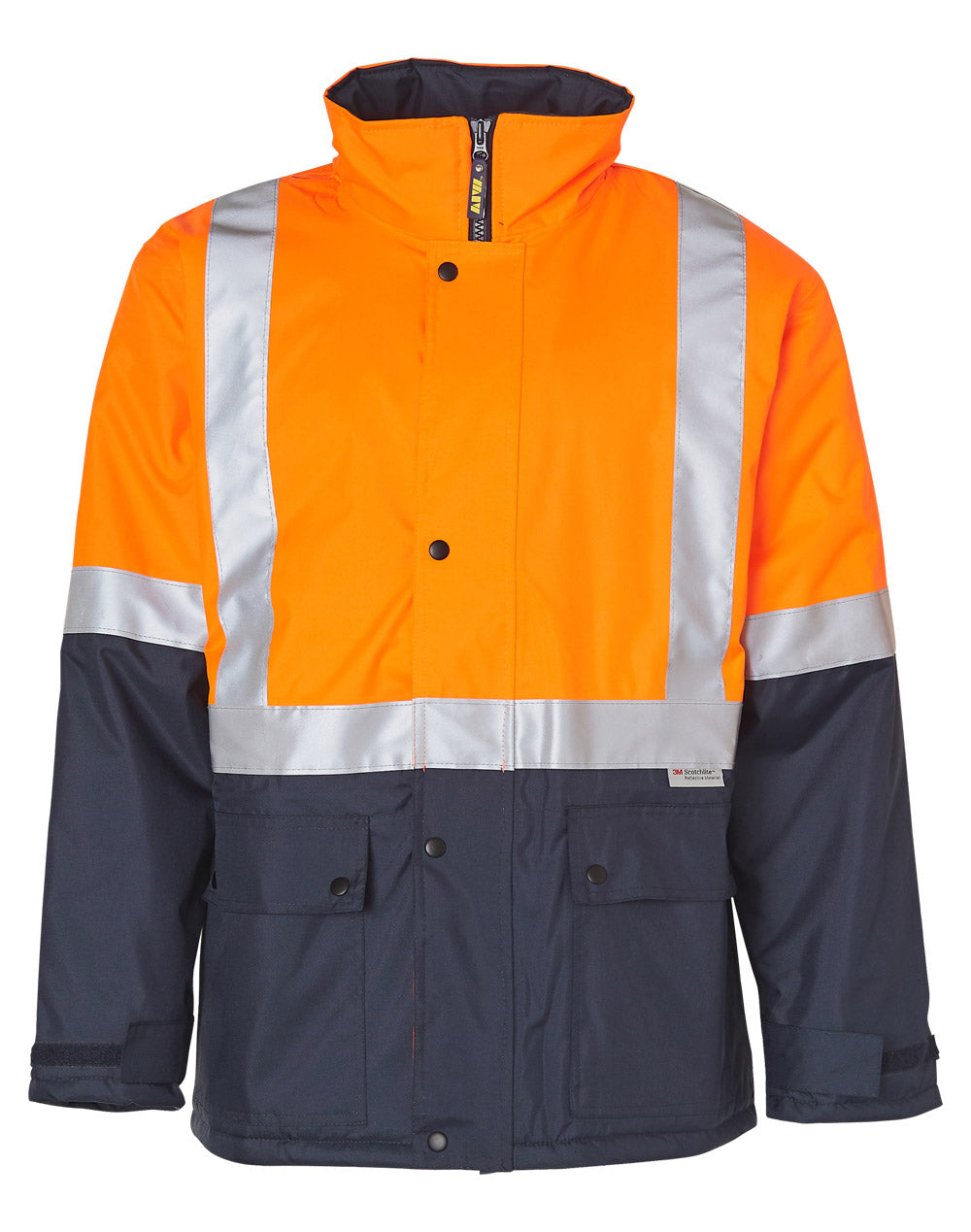 AIW Hi-Vis Two Tone Rain Proof Quilted Safety Jacket With 3M Tapes - SW28A