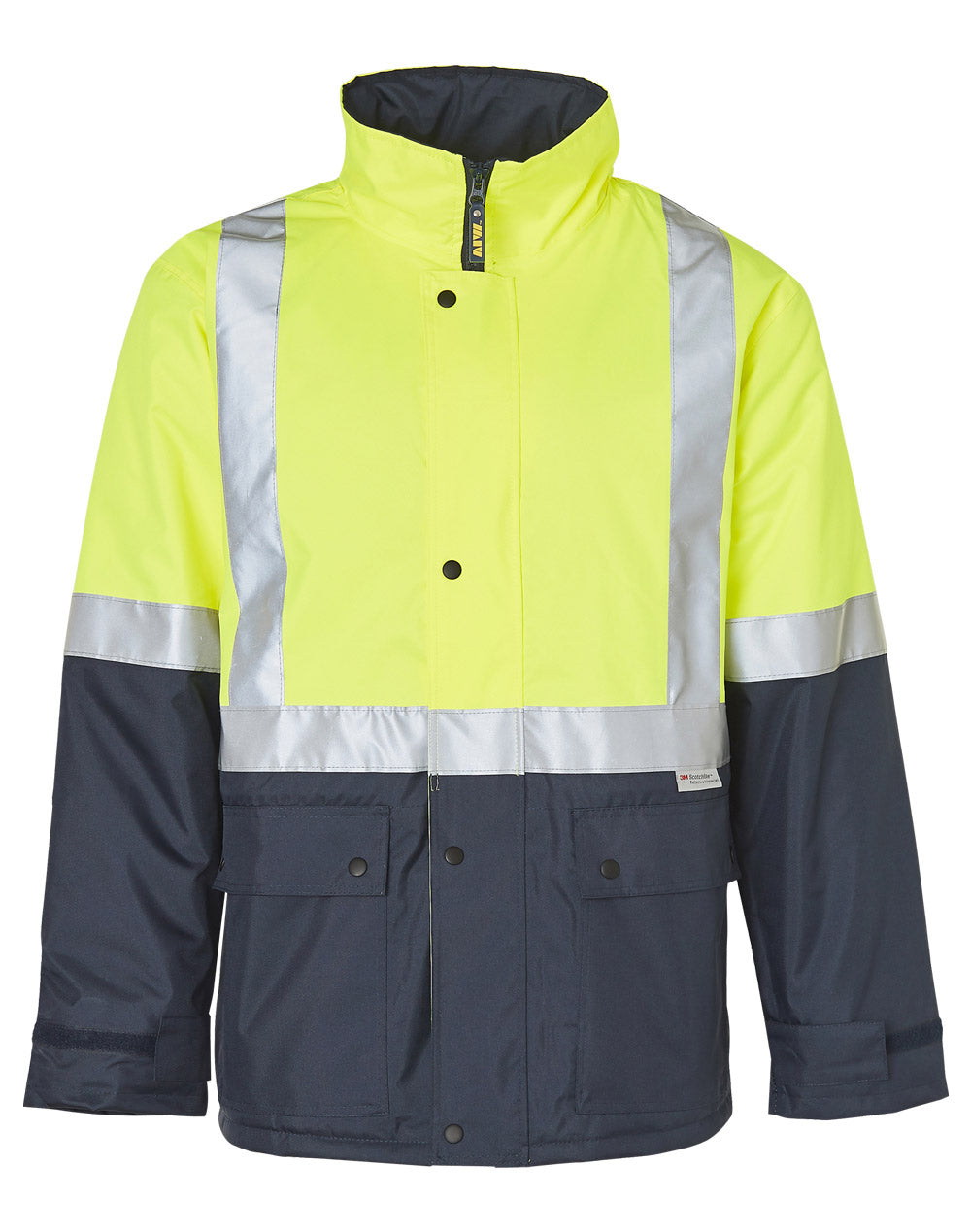 AIW Hi-Vis Two Tone Rain Proof Quilted Safety Jacket With 3M Tapes - SW28A