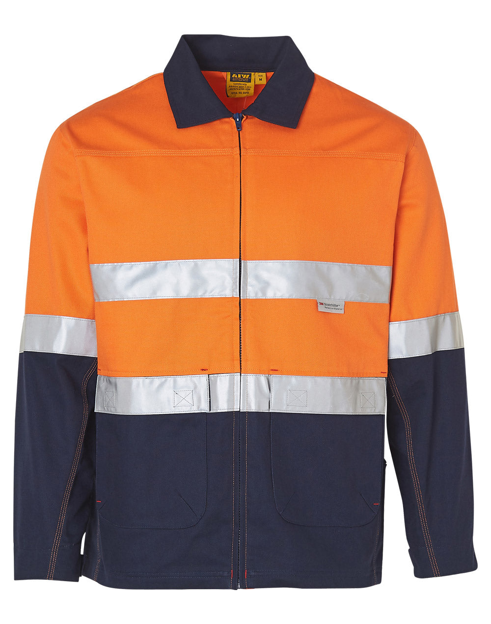 AIW Hi-Vis Two Tone Work Jacket With 3M Tapes - SW46