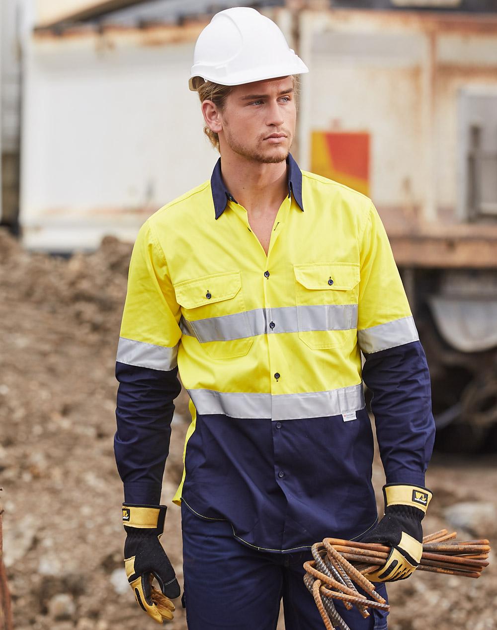 AIW Hi-Vs cotton drill shirt  3M tape - SW60