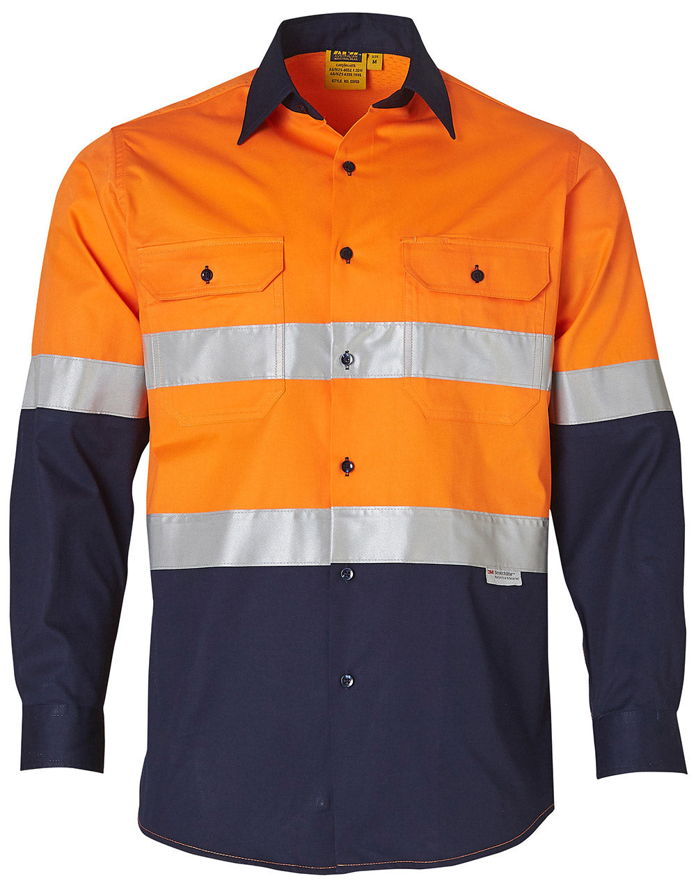 AIW Hi-Vs cotton drill shirt  3M tape - SW60