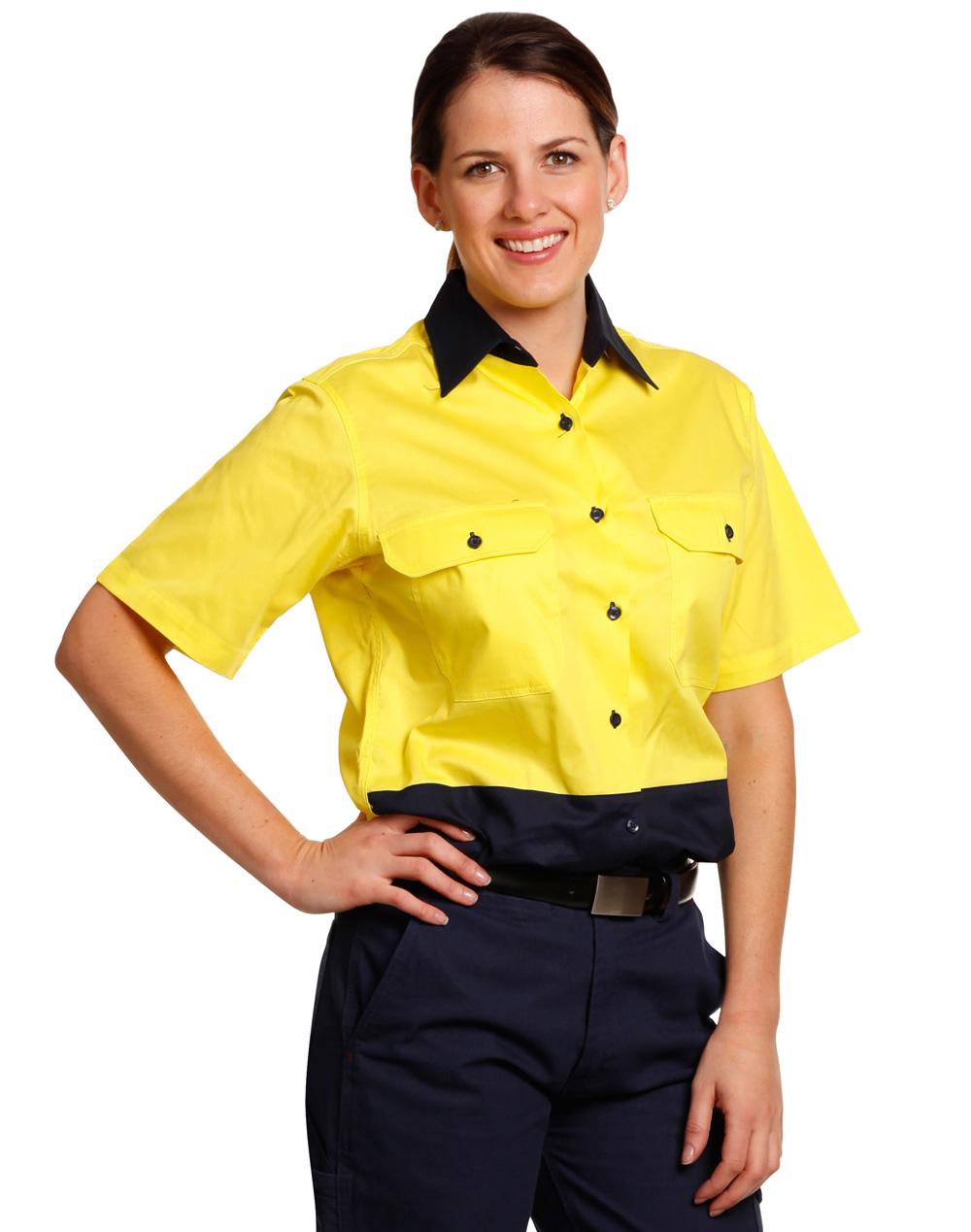 AIW Ladies' Hi-Vis S/S Safety Shirt - SW63