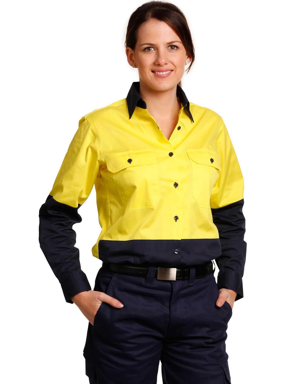 AIW Ladies' Hi-Vis L/S Safety Shirt - SW64