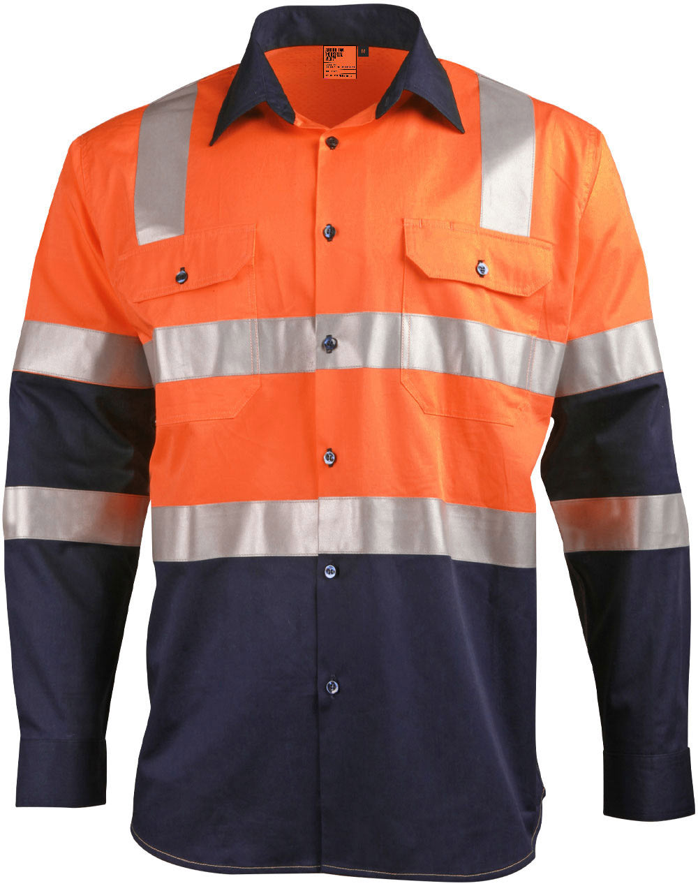 AIW Biomotion Two Tone Safety Shirt With X Tape - SW70