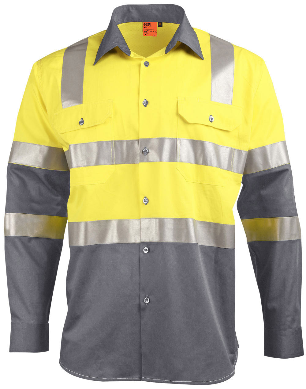 AIW Biomotion Two Tone Safety Shirt With X Tape - SW70