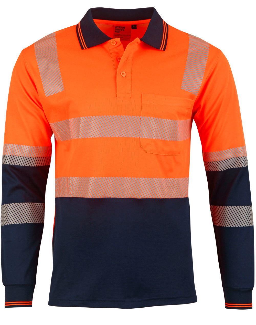 AIW Biomotion Segmented Truedry L/S Safety Polo - SW74