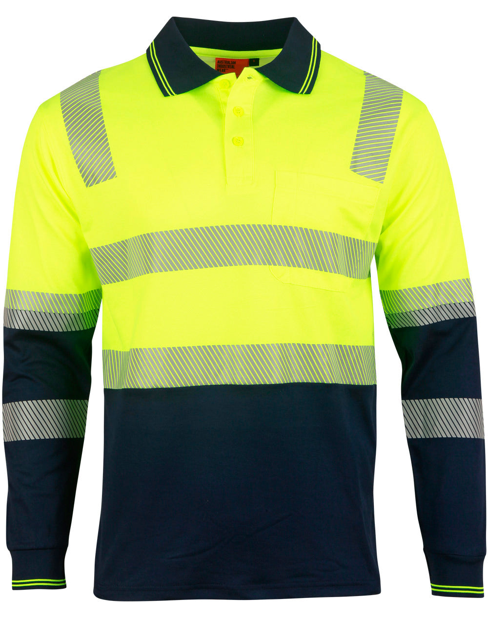 AIW Biomotion Segmented Truedry L/S Safety Polo - SW74