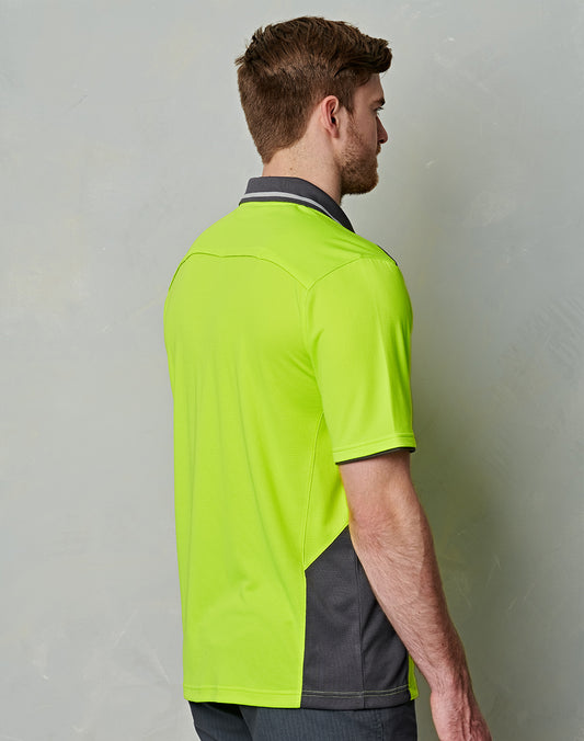AIW Hi-Vis Bamboo Charcoal Vented S/S Polo - SW79