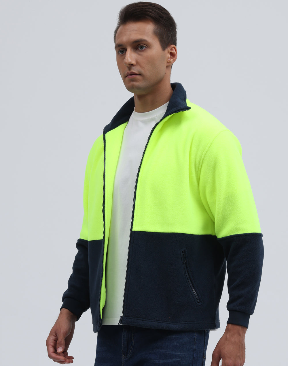 AIW Hi-Vis Polar Fleece Full Zip Jacket - SW84