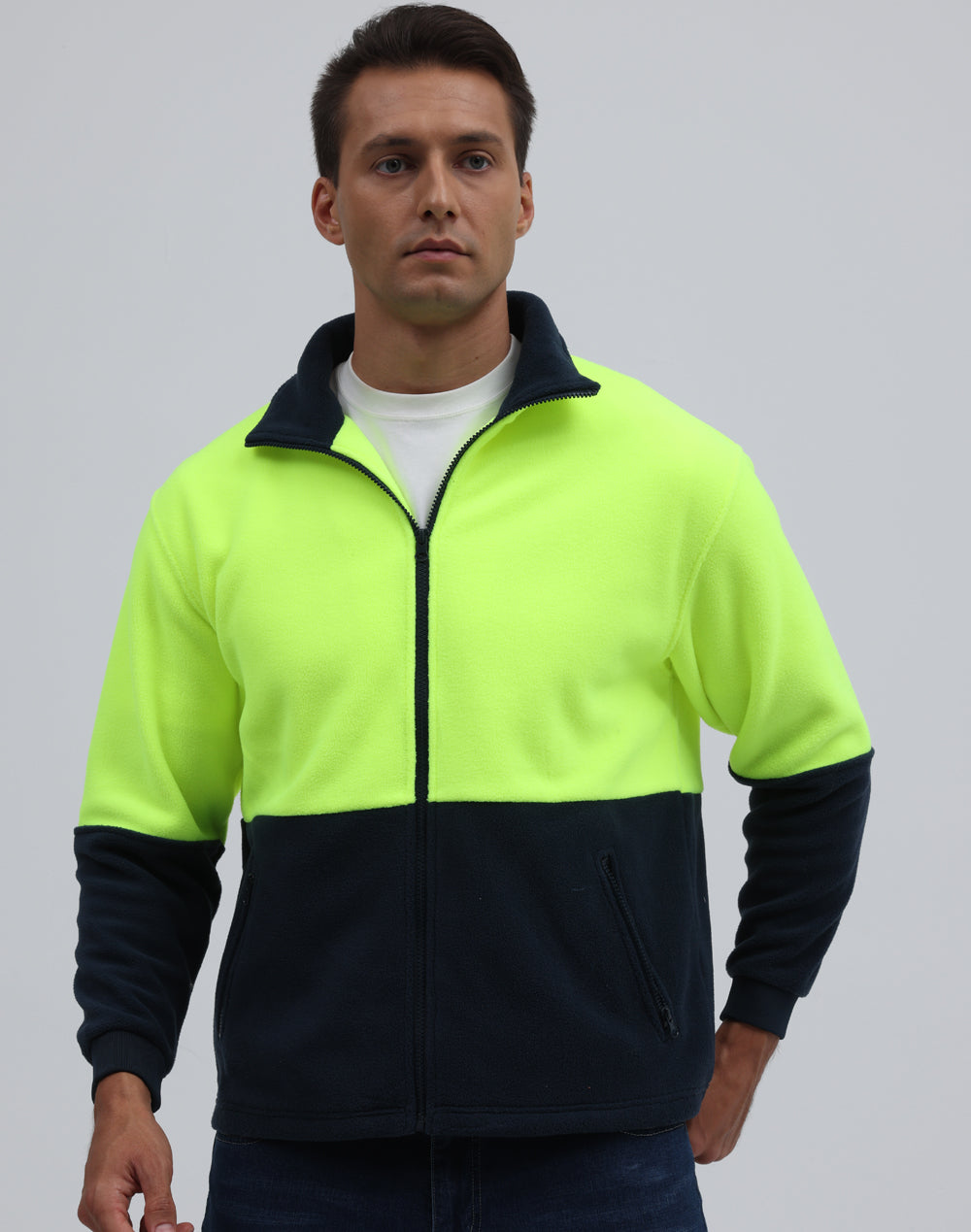 AIW Hi-Vis Polar Fleece Full Zip Jacket - SW84