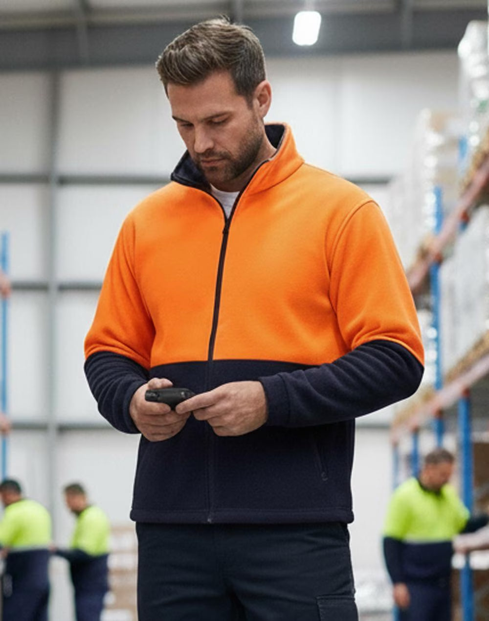 AIW Hi-Vis Polar Fleece Full Zip Jacket - SW84
