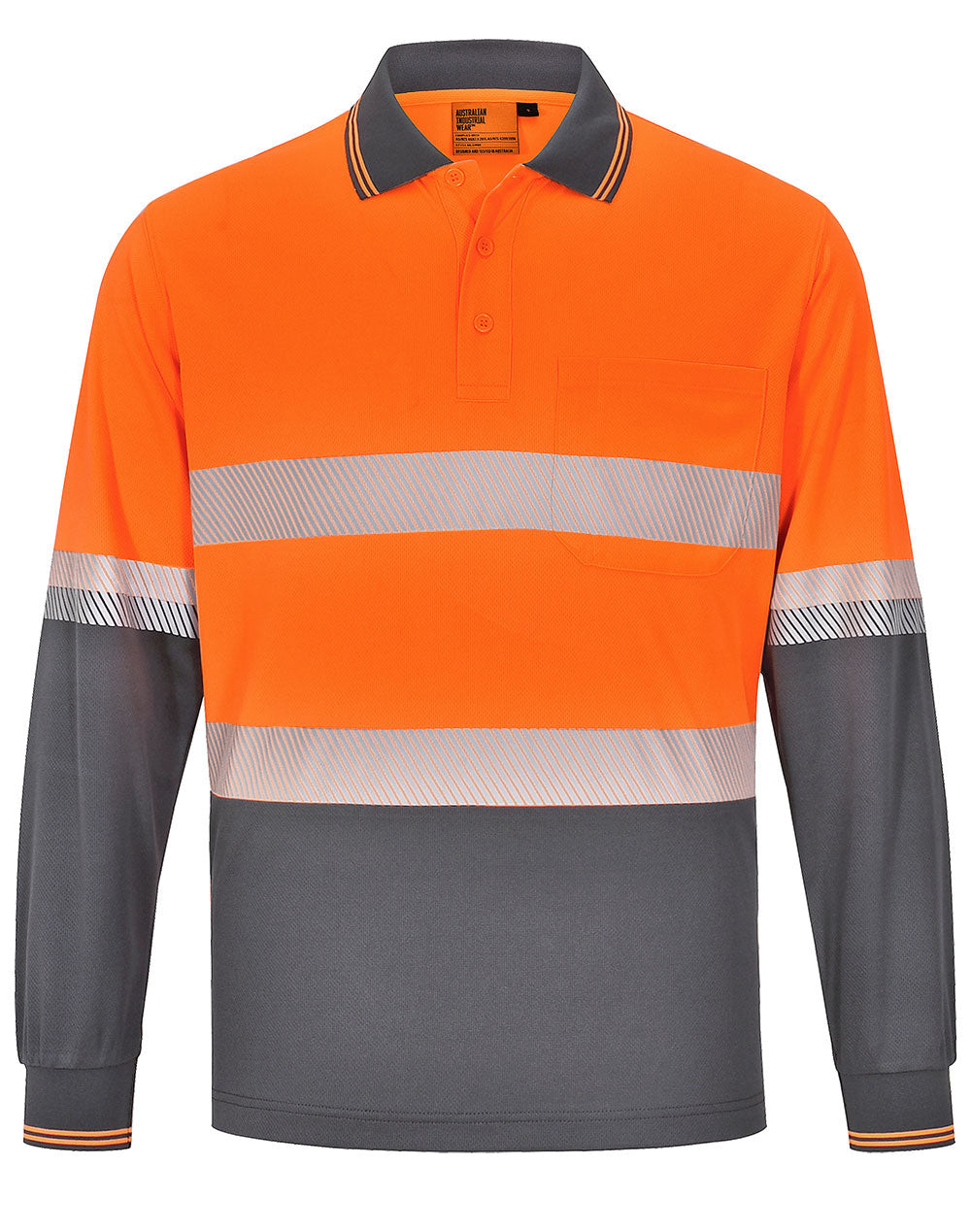 Unisex Cooldry Segmented Safety L/S Polo