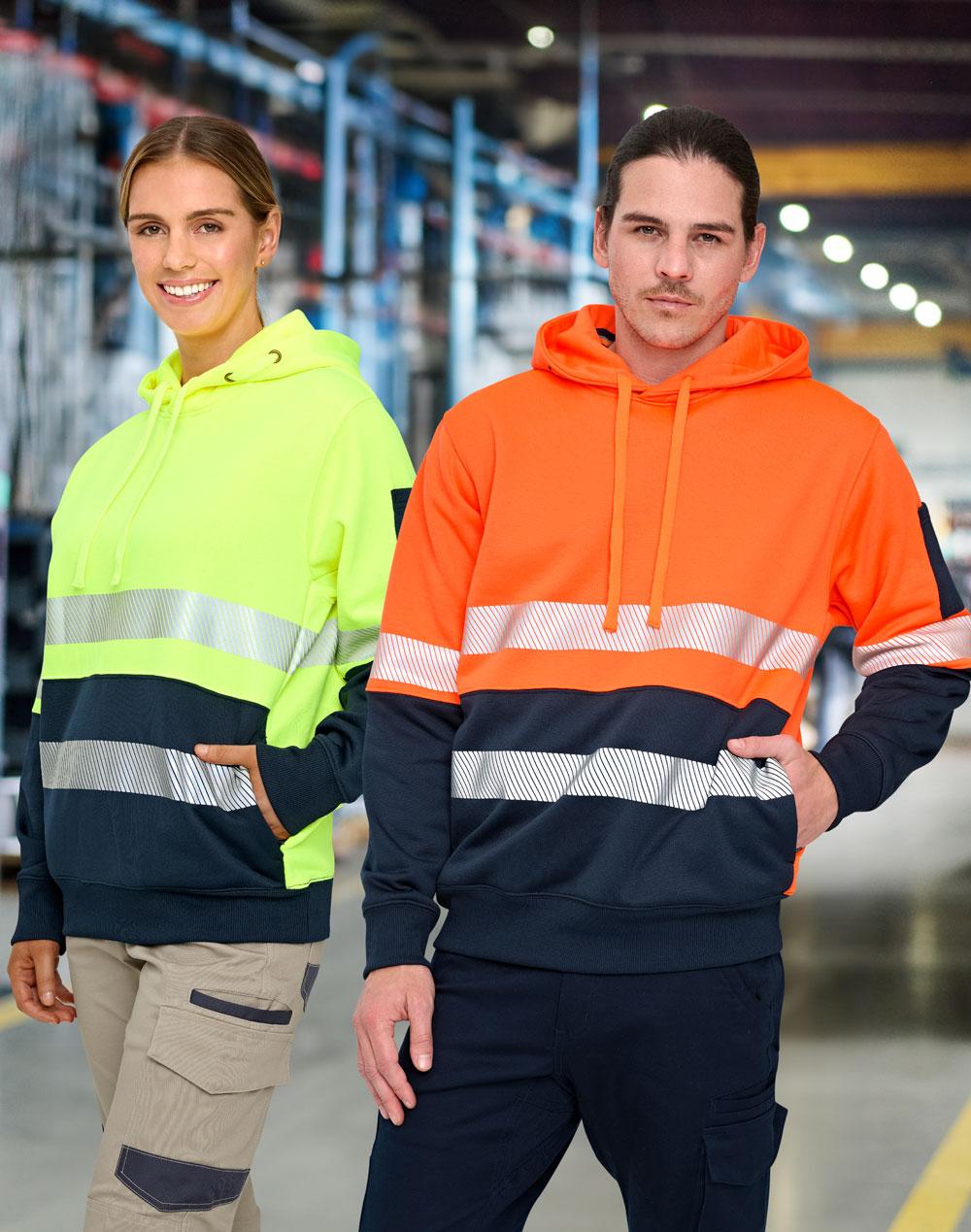AIW Hi-Vis Two Tone Safety Hoodie With Segmented Tapes - SW88