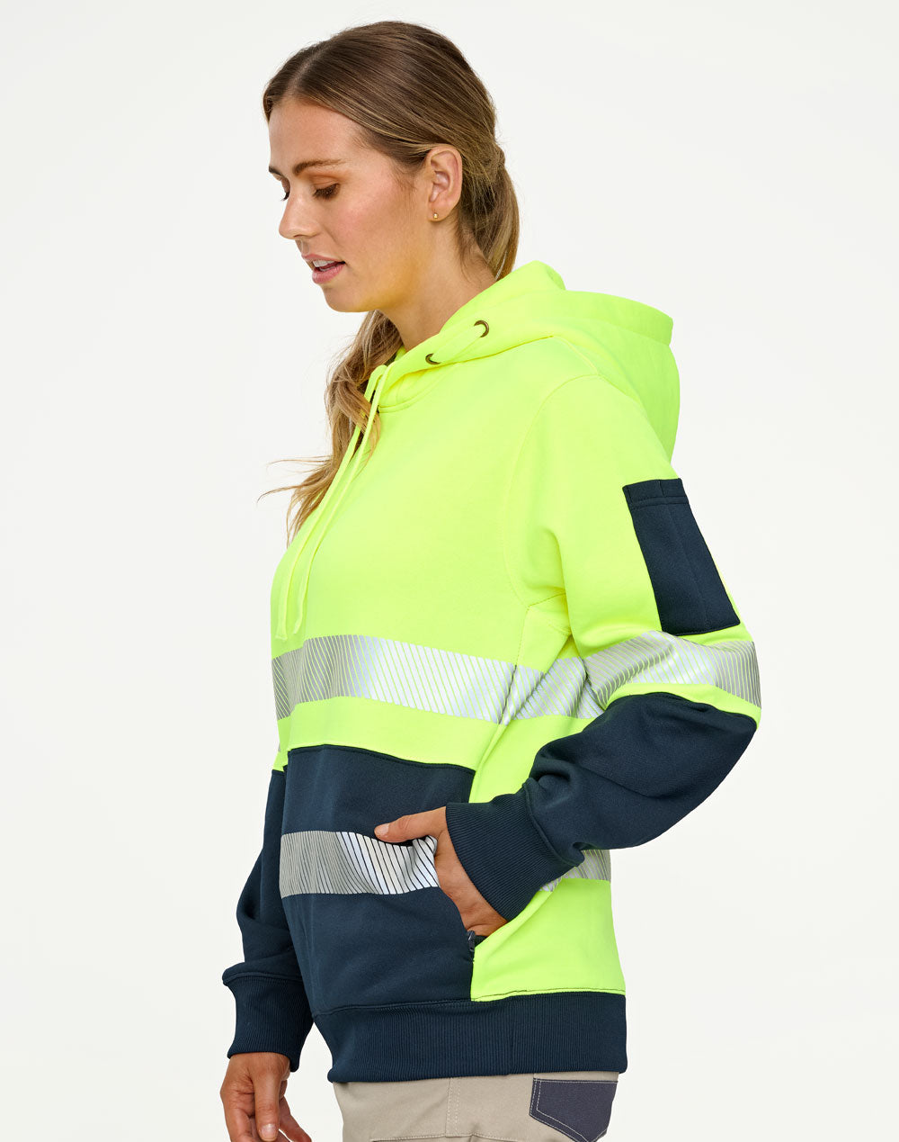 AIW Hi-Vis Two Tone Safety Hoodie With Segmented Tapes - SW88