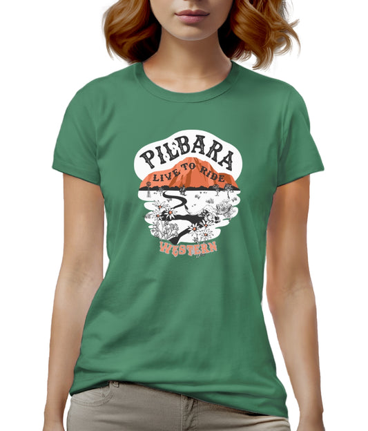 Pilbara Women's Live to Ride T-Shirt - RMTC071