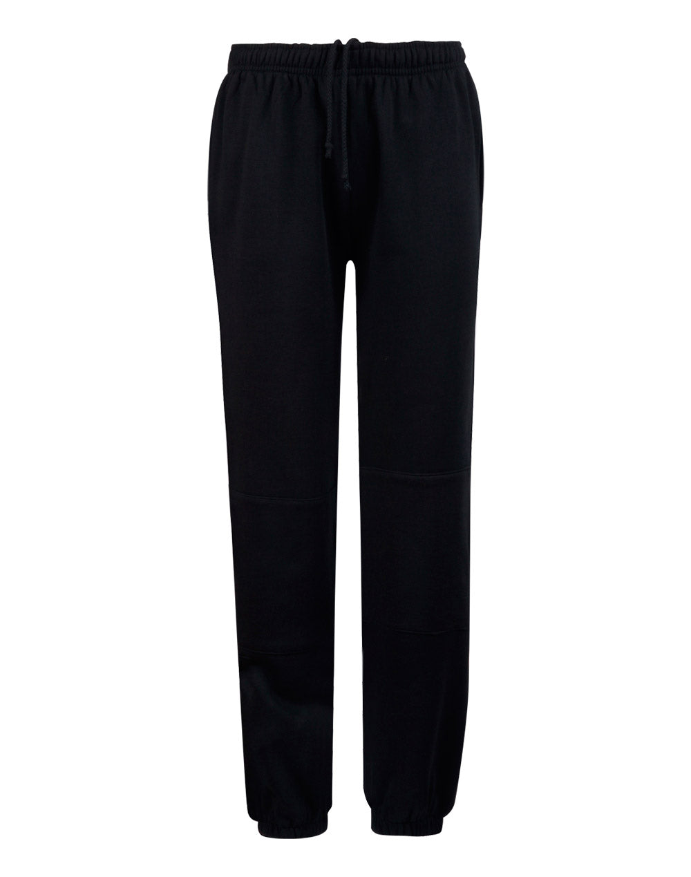 WINNING SPIRIT Kid's fleecy trackpants with Zip, Cuffs and knee padding - TP01K