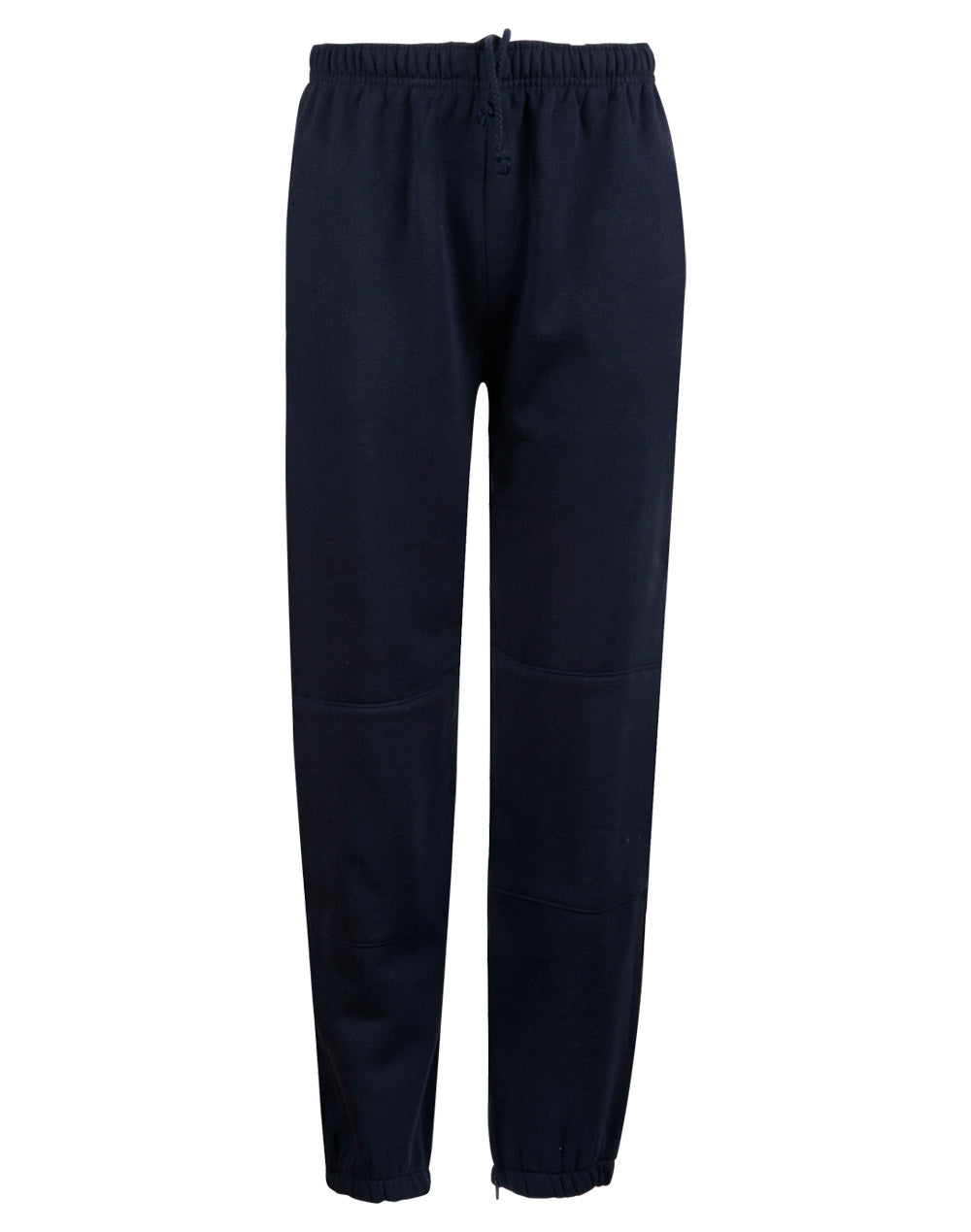 WINNING SPIRIT Kid's fleecy trackpants with Zip, Cuffs and knee padding - TP01K