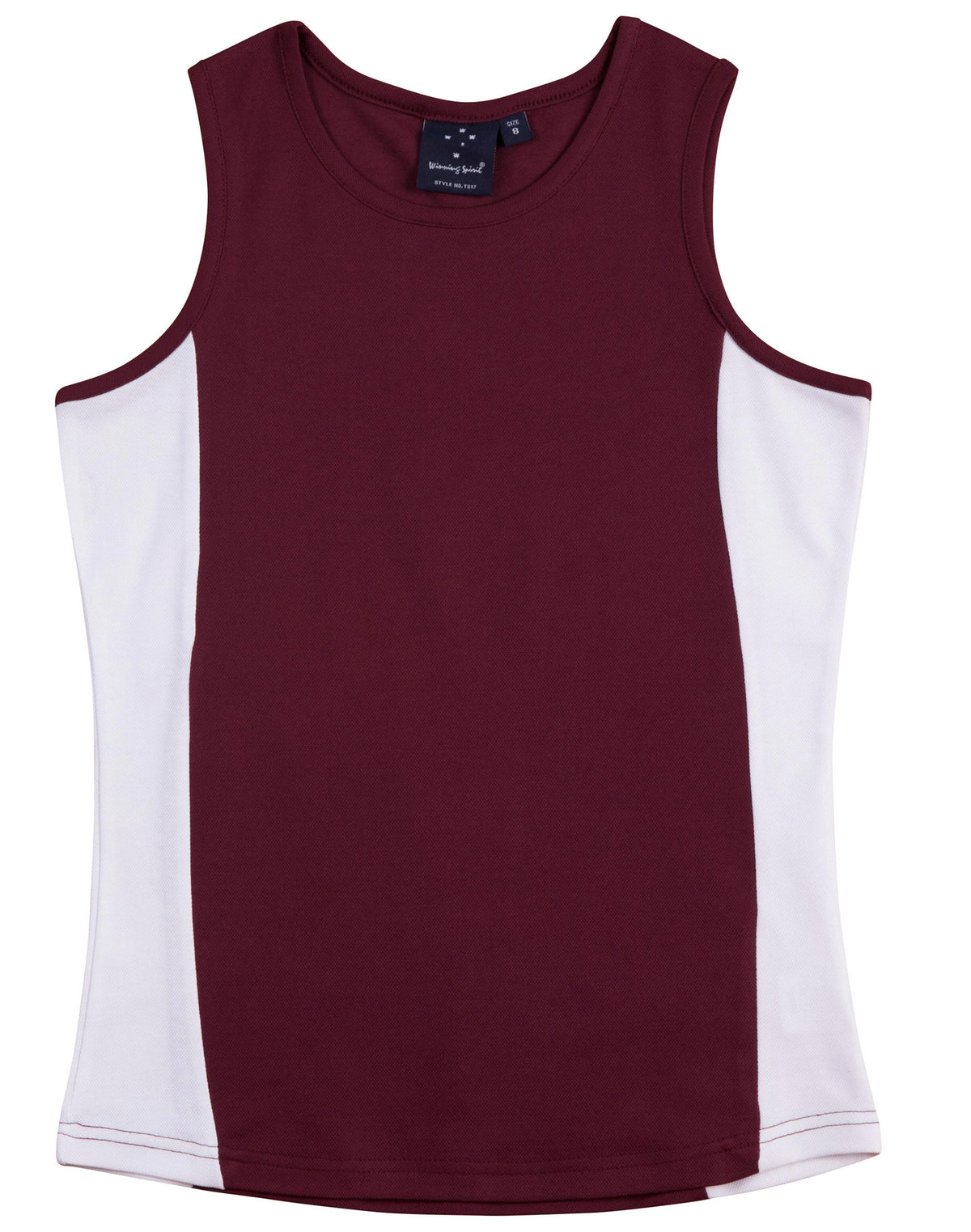 WINNING SPIRIT ladies truedry contrast singlet - TS17