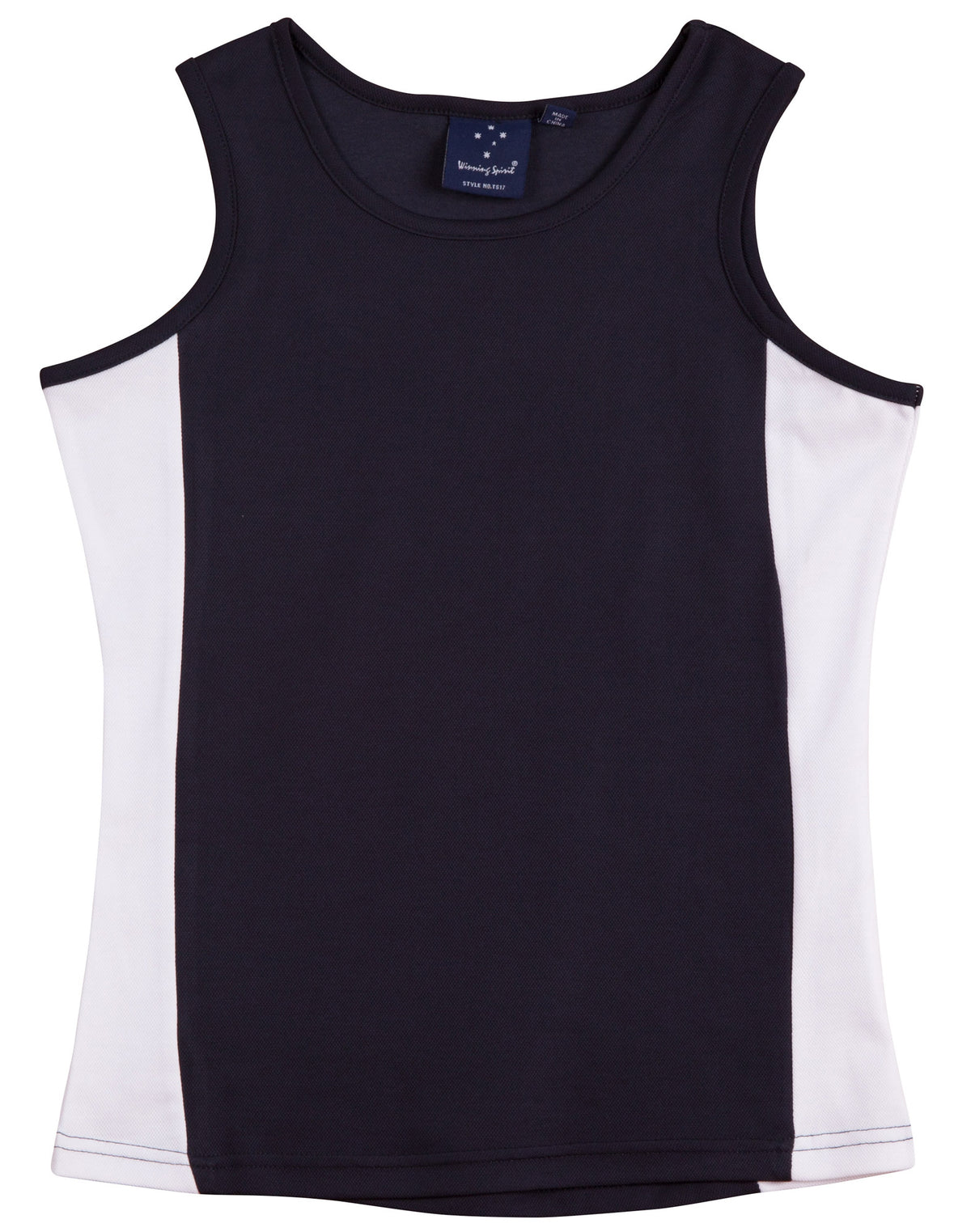 WINNING SPIRIT ladies truedry contrast singlet - TS17