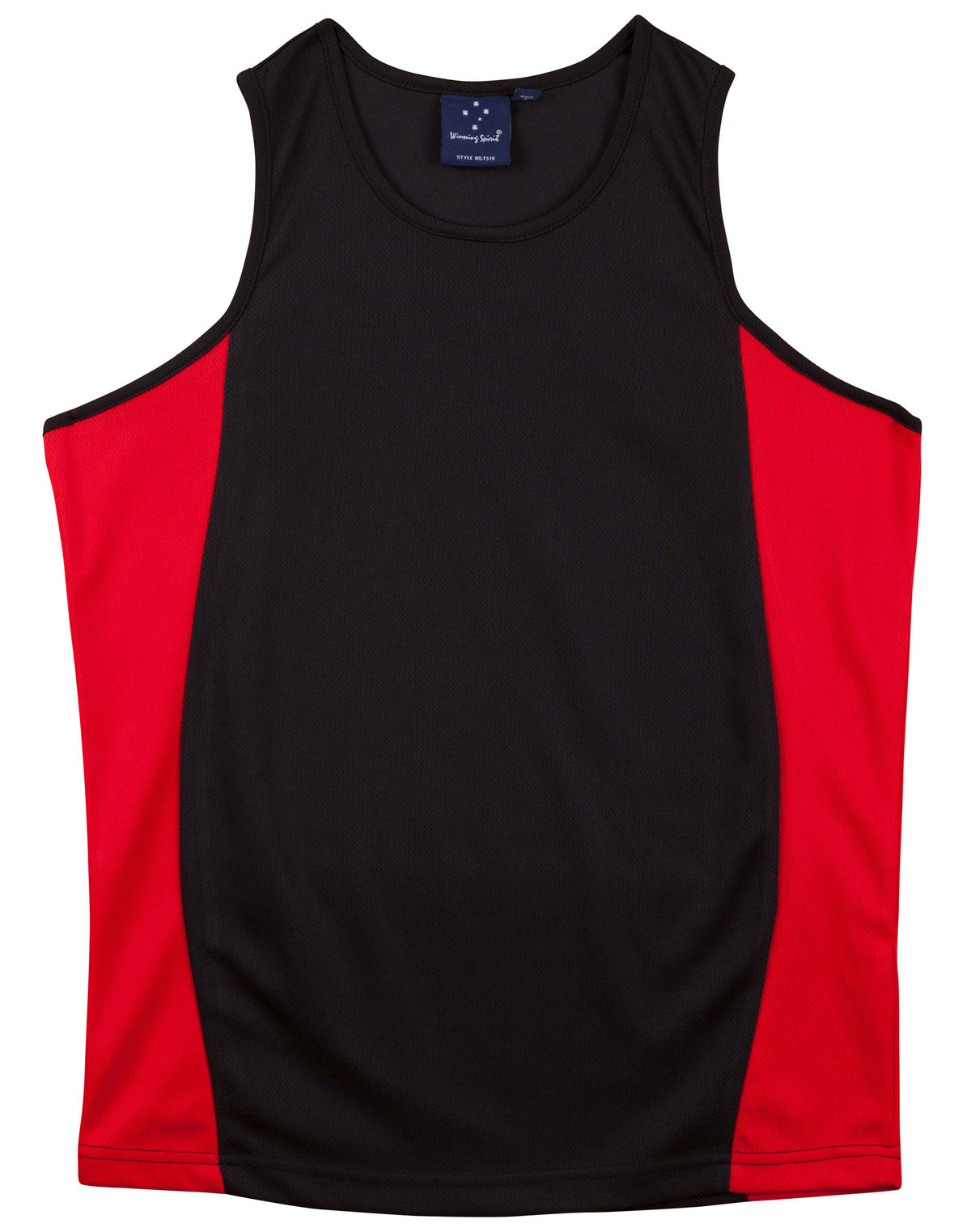 WINNING SPIRIT Men's Truedry Contrast Mesh Singlet - TS19A