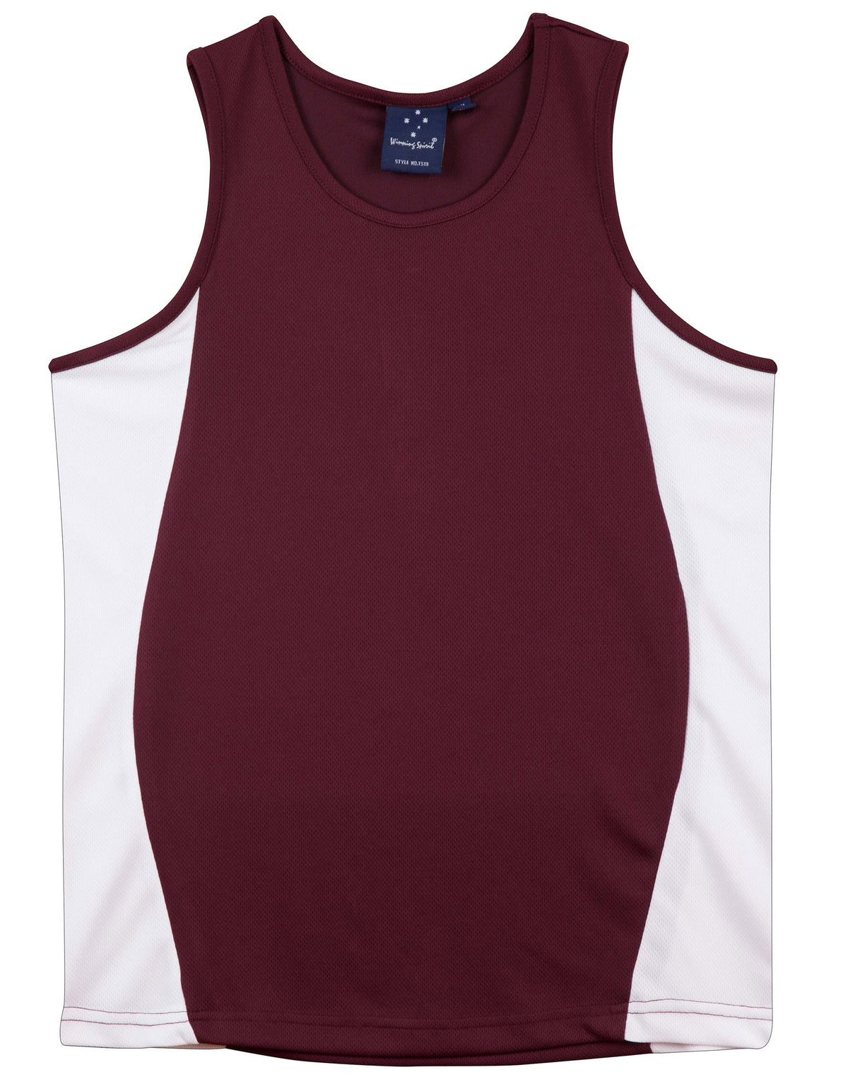 WINNING SPIRIT Men's Truedry Contrast Mesh Singlet - TS19A
