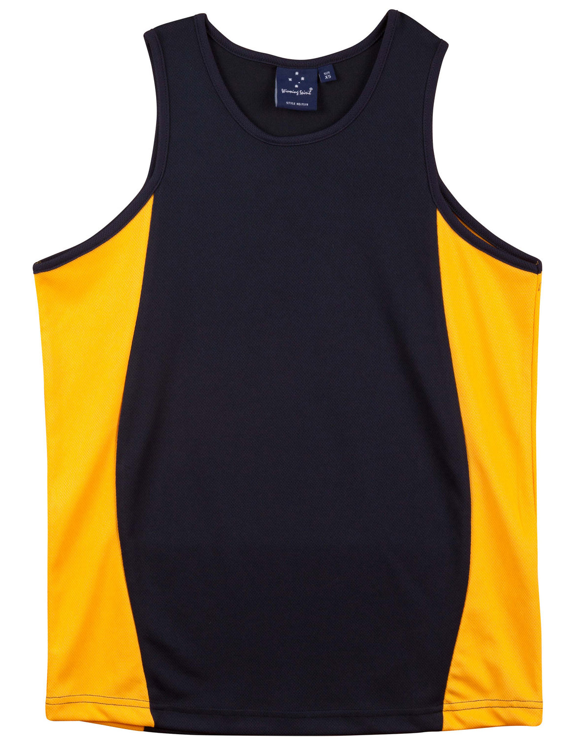 WINNING SPIRIT Men's Truedry Contrast Mesh Singlet - TS19A