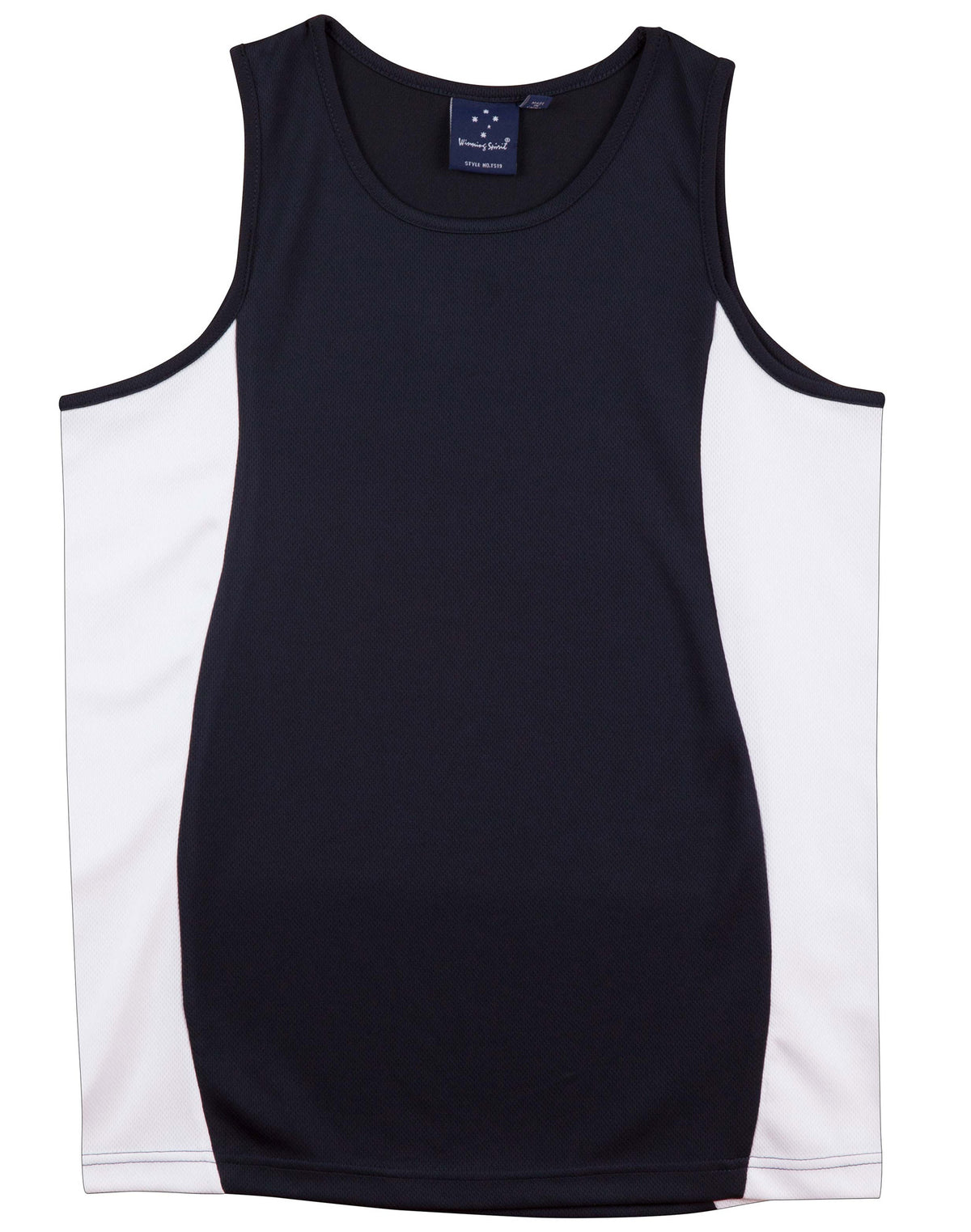 WINNING SPIRIT Men's Truedry Contrast Mesh Singlet - TS19A