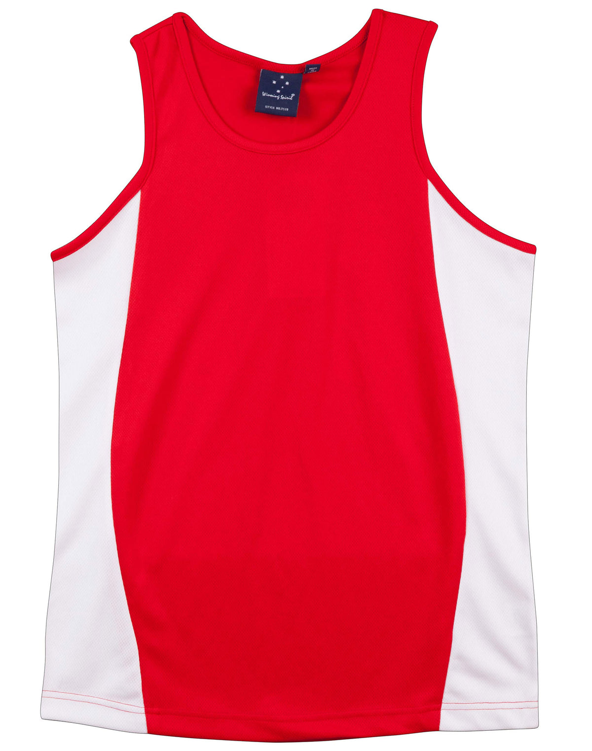 WINNING SPIRIT Men's Truedry Contrast Mesh Singlet - TS19A