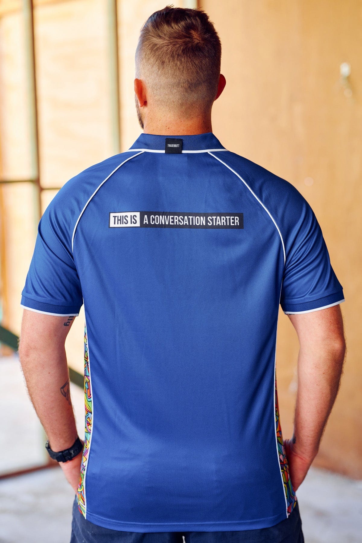TradeMutt Unisex RPET Bonza Blue Polo - 21504