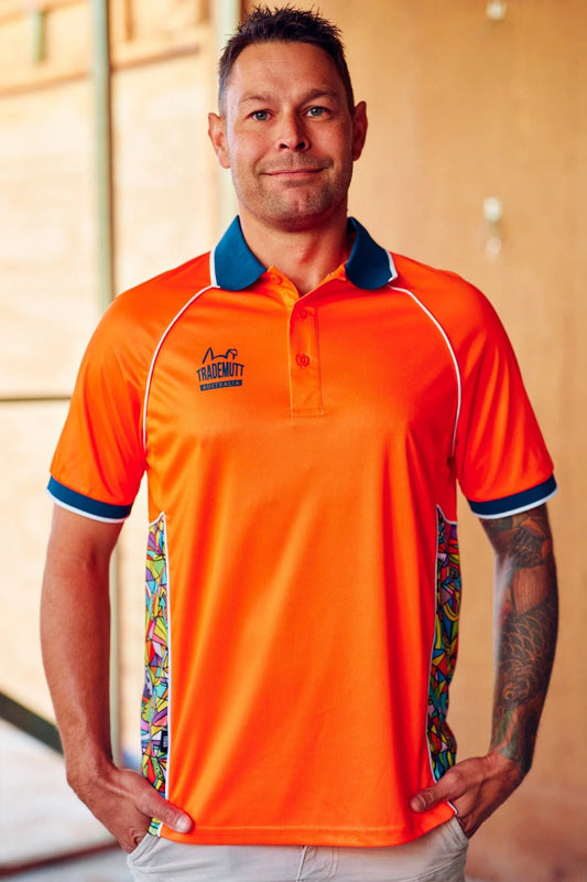 TradeMutt Unisex RPET Bonza Orange Polo - 21505