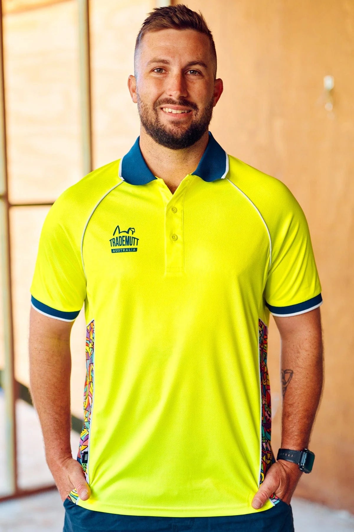 TradeMutt Unisex RPET Bonza Yellow Polo - 21506