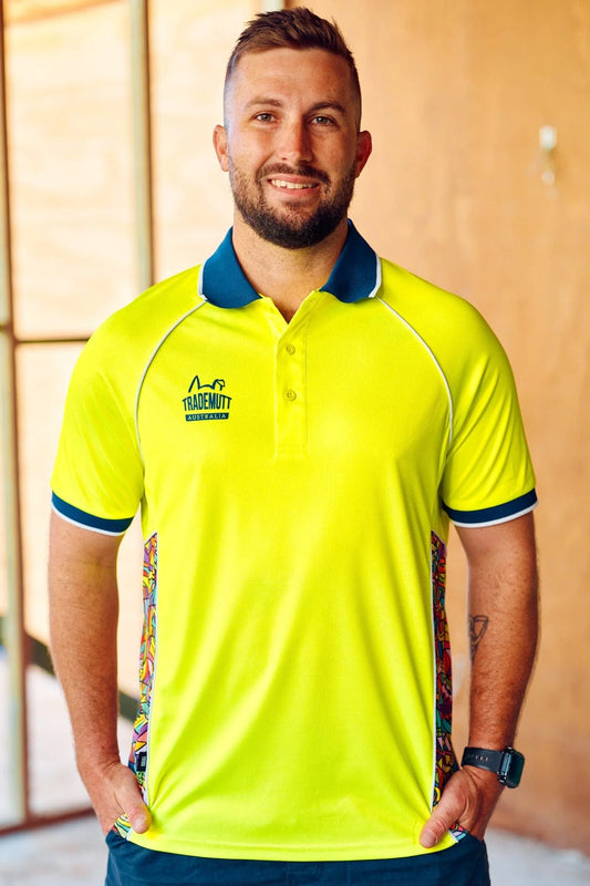 TradeMutt Unisex RPET Bonza Yellow Polo - 21506