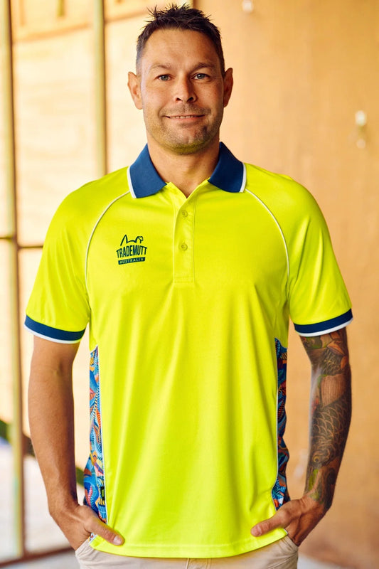 TradeMutt Unisex RPET Snazzy Yellow Polo - 21526